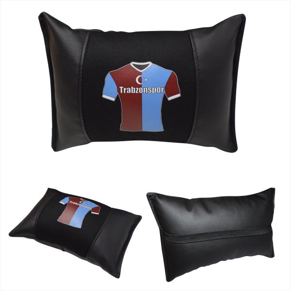 Auto Nackenkissen Nackenpolster Leder und gesticktes Polster Design Türkische Mannschaft Trabzon Trabzonspor Fussballtrikot